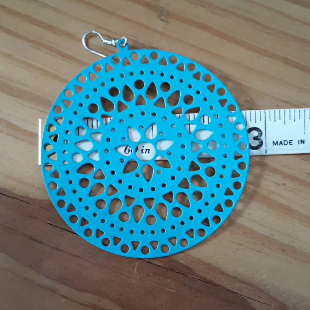 Oversized  Boho Earrings - Picture 3 of 5